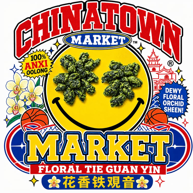 The design — Floral Tie Guan Yin